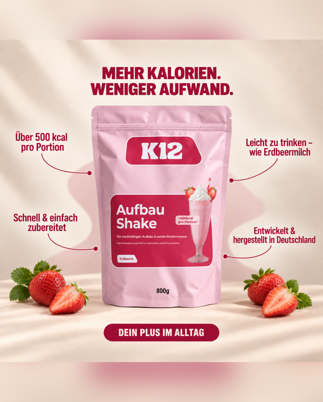 Aufbau Shake Erdbeere
